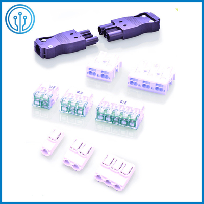 UL CQC Disetujui Transparan 2 Pole Compact Push Wire Connectors P04-2P Untuk Kotak Persimpangan