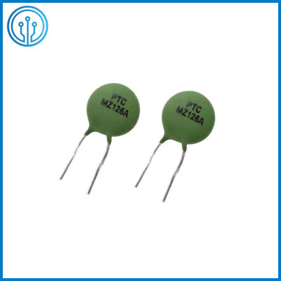 Silicone Coated MZ126A 25C PTC Thermistor 10MM Resistor Koefisien Suhu Positif