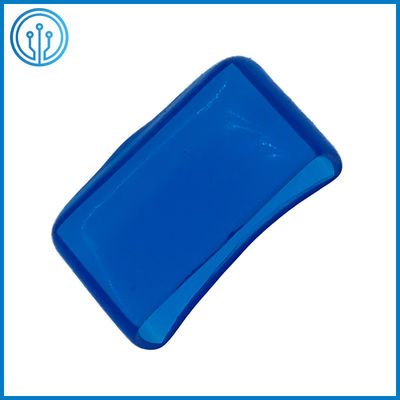 5x20mm Kaca Keramik Transparan 30A PVC Fuse Cover Blue ROHS Fuse Holder Block