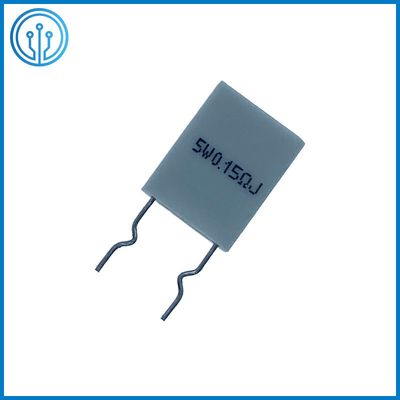 Pemasangan Vertikal Non Induktansi Keramik Bertempat Semen Tetap Resistor BPR 5W 0.15R 5% Dip